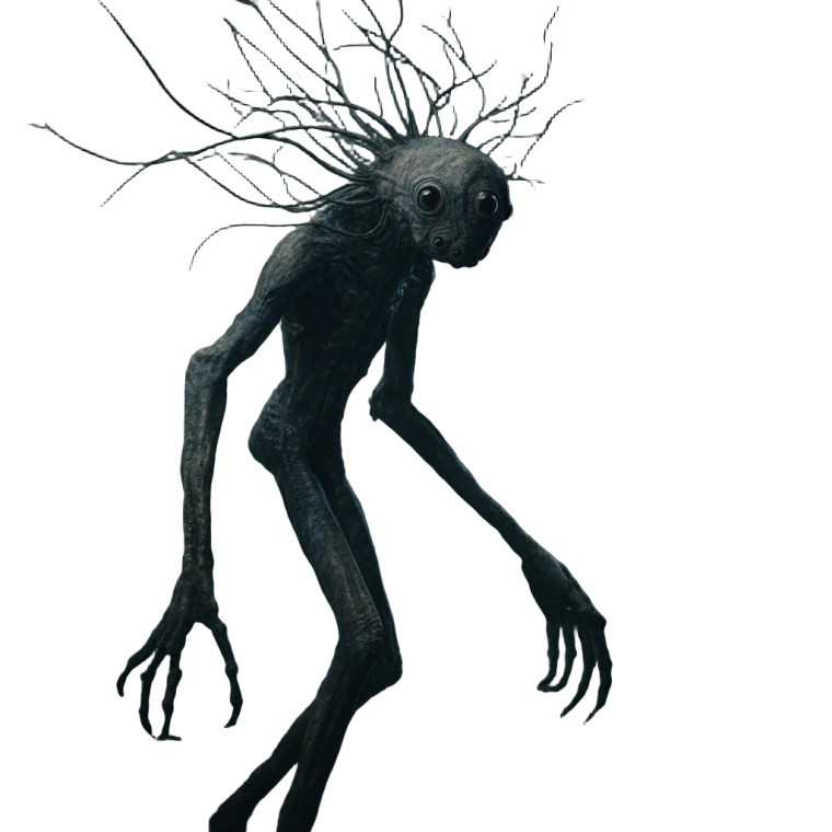Creepy Humanoid Creature V2 Vinyl Car Decal Sticker – Waterproof & UV-Resistant 3.4133333333333336"