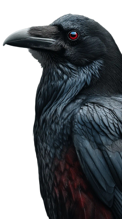 Two-Headed Crow Vinyl Car Decal Sticker – Waterproof & UV-Resistant 9.706666666666667"
