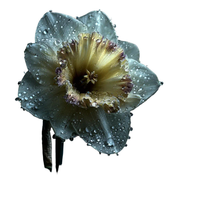 Moonlit Daffodil Vinyl Car Decal Sticker – Waterproof & UV-Resistant 3.4133333333333336"