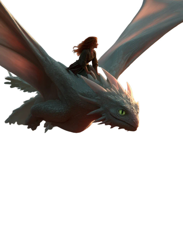 Dragon Flight Fantasy V2 Vinyl Car Decal Sticker – Waterproof & UV-Resistant 4.0"
