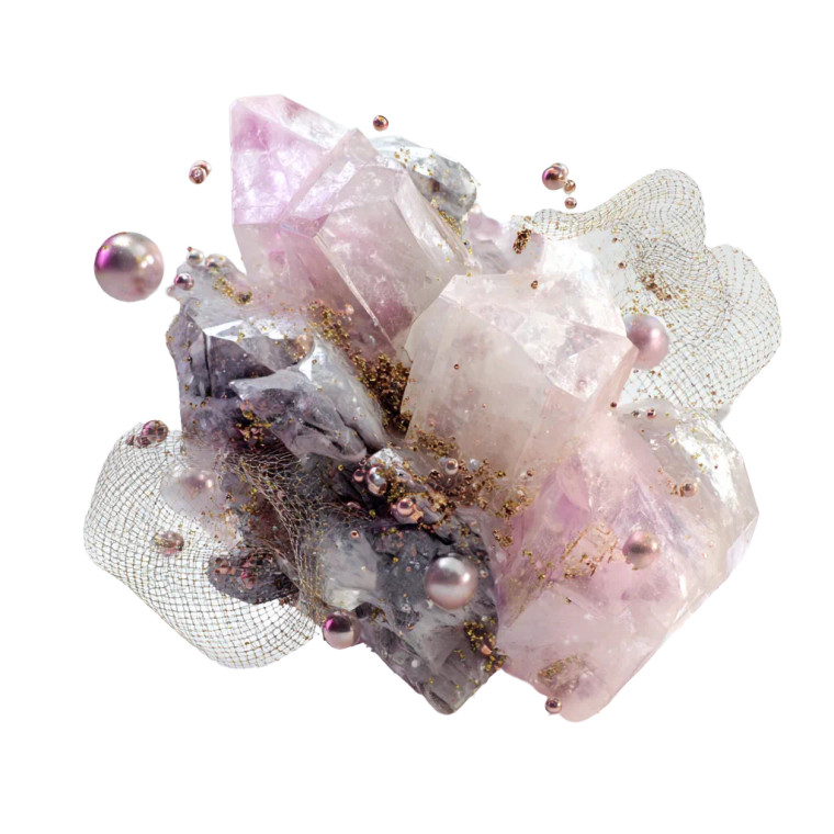 Floating Crystal Fragment Vinyl Car Decal Sticker – Waterproof & UV-Resistant 3.4133333333333336"