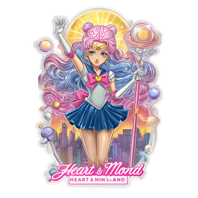 Magical Girl Sticker Vinyl Car Decal Sticker – Waterproof & UV-Resistant 3.4133333333333336"