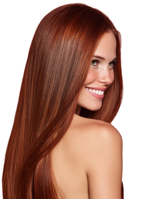 Copper-Haired Model V2 Vinyl Car Decal Sticker – Waterproof & UV-Resistant 8.213333333333333"