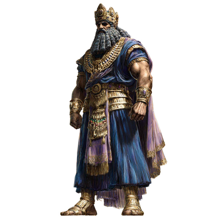 Nebuchadnezzar King Vinyl Car Decal Sticker – Waterproof & UV-Resistant 3.4133333333333336"
