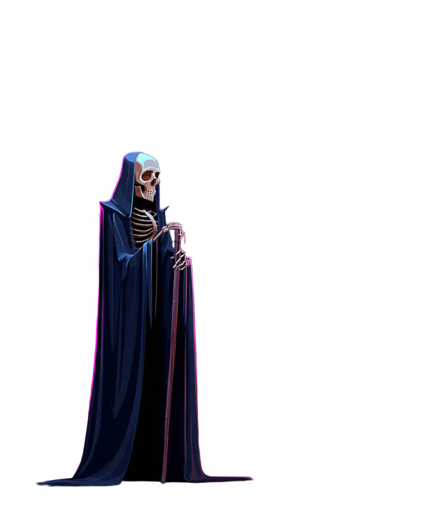 Contemplative Lich Vinyl Car Decal Sticker – Waterproof & UV-Resistant 4.0"