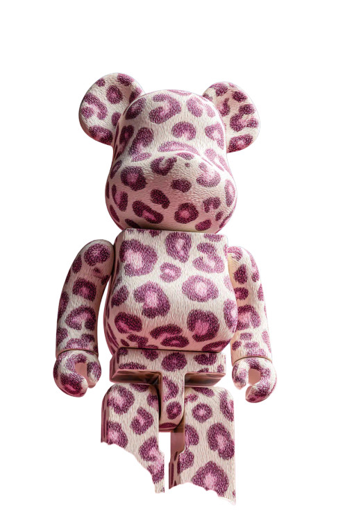 Leopard Print Bearbrick V2 Vinyl Car Decal Sticker – Waterproof & UV-Resistant 8.96"