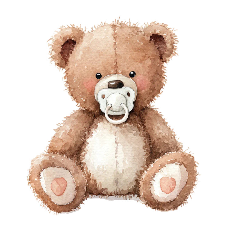 Cute Teddy Bear V39 Vinyl Car Decal Sticker – Waterproof & UV-Resistant 3.4133333333333336"