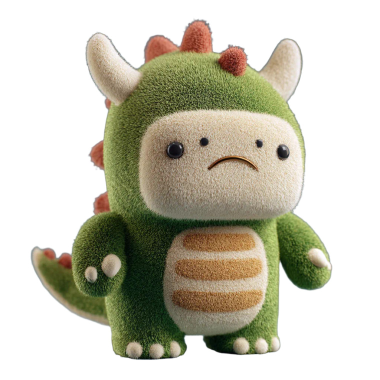 Plush Toy Design Vinyl Car Decal Sticker – Waterproof & UV-Resistant 3.4133333333333336"