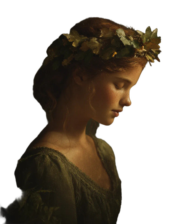 Nature Goddess Portrait V2 Vinyl Car Decal Sticker – Waterproof & UV-Resistant 8.0"