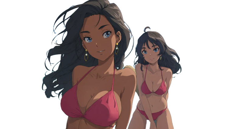 Biracial Women On Boat Vinyl Car Decal Sticker – Waterproof & UV-Resistant 2.72"