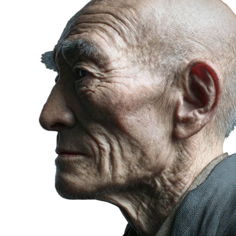 Elderly Japanese Scholar Vinyl Car Decal Sticker – Waterproof & UV-Resistant 6.826666666666667"