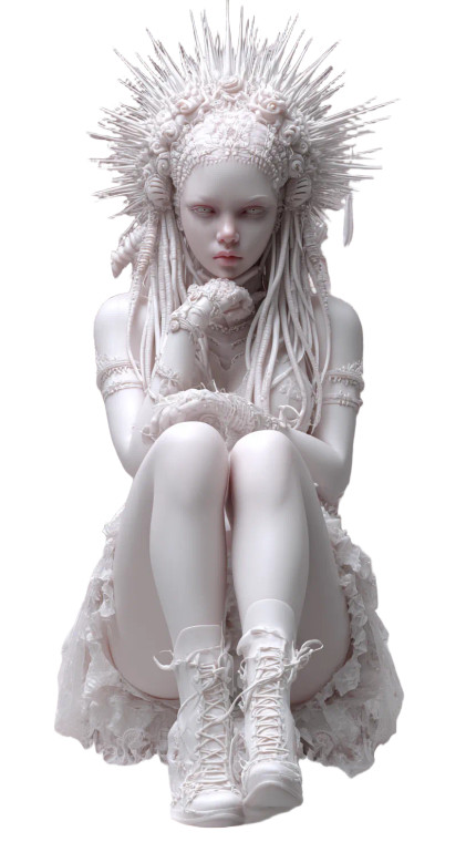 Snow Queen Tentacles Vinyl Car Decal Sticker – Waterproof & UV-Resistant 9.813333333333333"