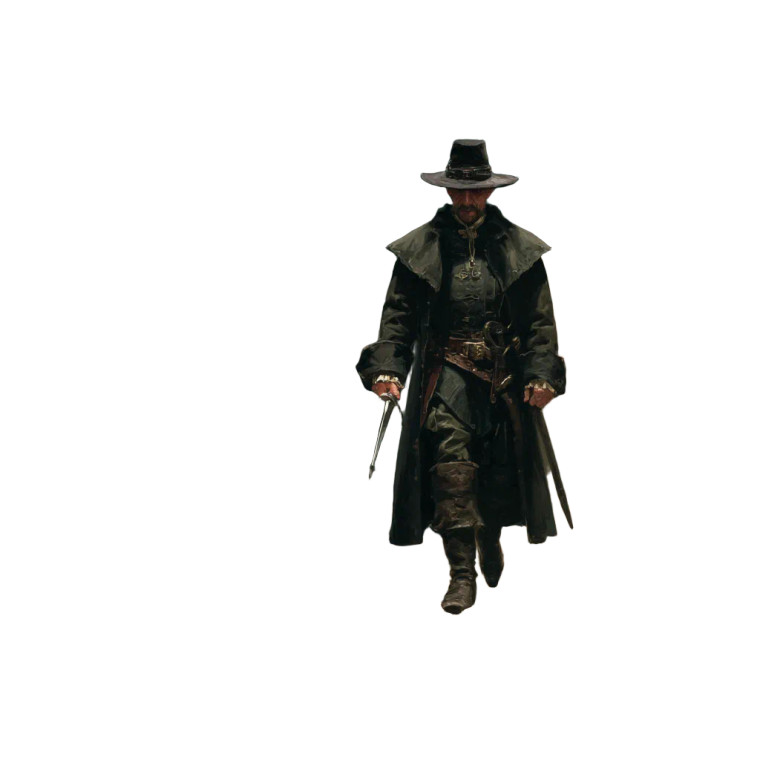 Witch Hunter Portrait V3 Vinyl Car Decal Sticker – Waterproof & UV-Resistant 3.4133333333333336"