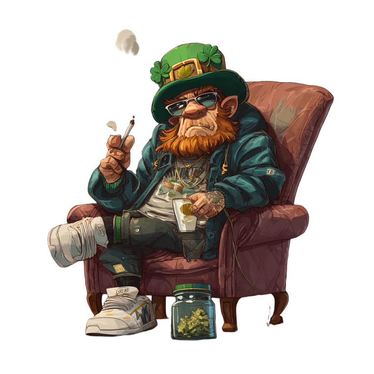 Ghetto Leprechaun Vinyl Car Decal Sticker – Waterproof & UV-Resistant 3.4133333333333336"
