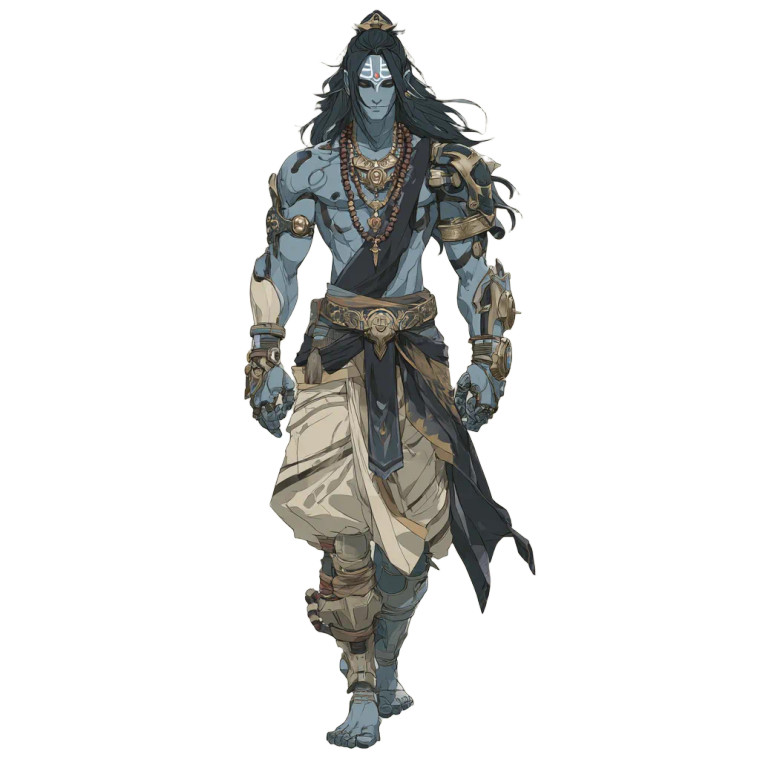 Fantasy Warforged Monk Vinyl Car Decal Sticker – Waterproof & UV-Resistant 3.4133333333333336"