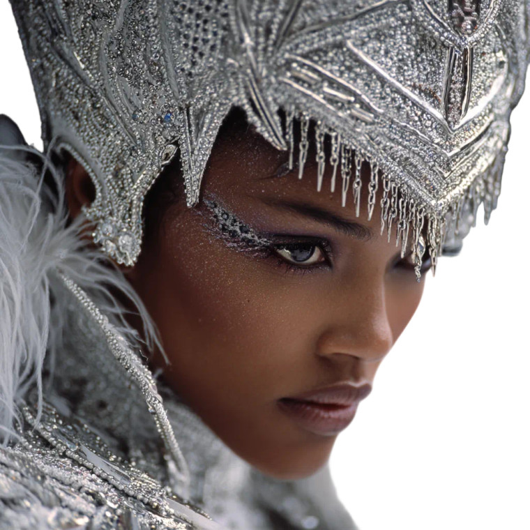 Supermodel In Couture Vinyl Car Decal Sticker – Waterproof & UV-Resistant 3.4133333333333336"