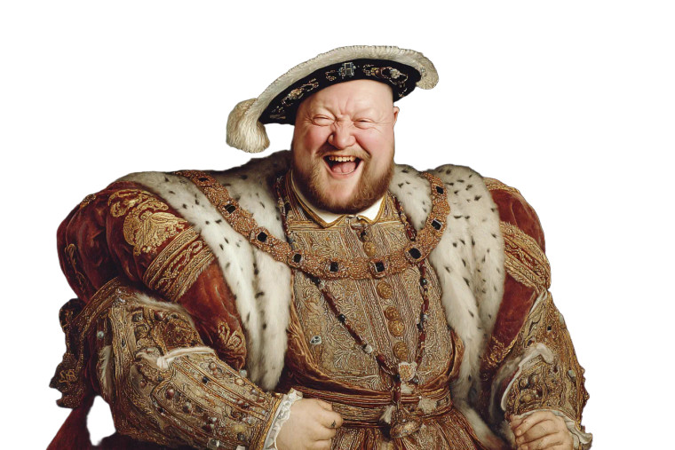 Laughing Henry Viii Vinyl Car Decal Sticker – Waterproof & UV-Resistant 2.986666666666667"