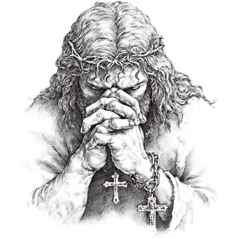 Weeping Man Drawing Vinyl Car Decal Sticker – Waterproof & UV-Resistant 6.826666666666667"