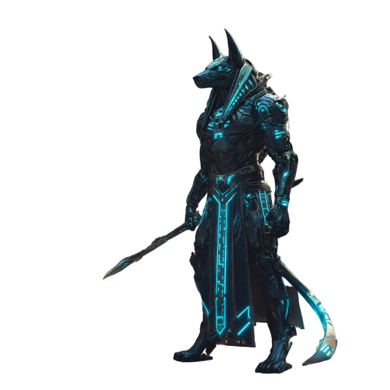 Robotic Anubis V2 Vinyl Car Decal Sticker – Waterproof & UV-Resistant 6.826666666666667"