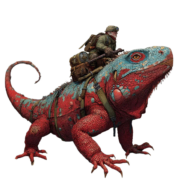 Mutated Lizard Creature Vinyl Car Decal Sticker – Waterproof & UV-Resistant 3.4133333333333336"