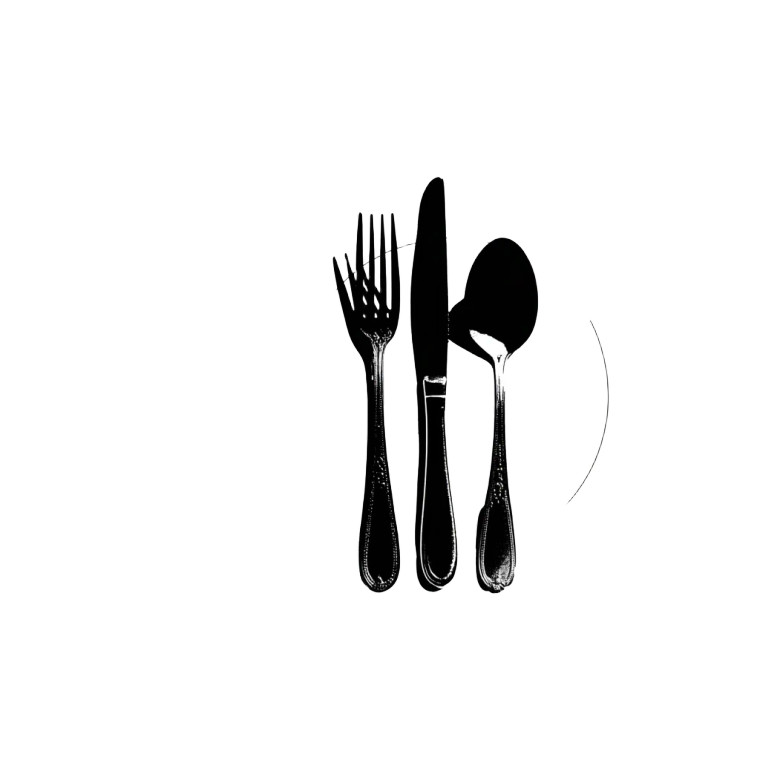 Dining Silhouette Vinyl Car Decal Sticker – Waterproof & UV-Resistant 3.4133333333333336"