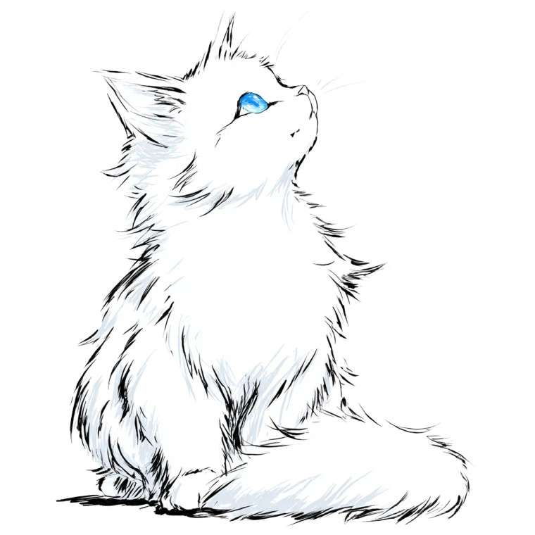 Spiritual Fluffy Kitten Vinyl Car Decal Sticker – Waterproof & UV-Resistant 6.826666666666667"