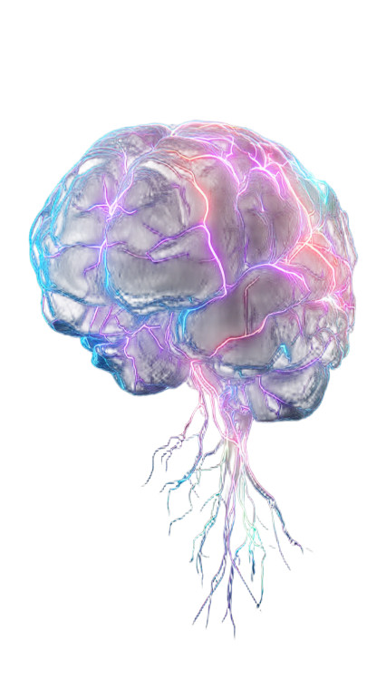 Glowing Neural Brain V8 Vinyl Car Decal Sticker – Waterproof & UV-Resistant 9.706666666666667"