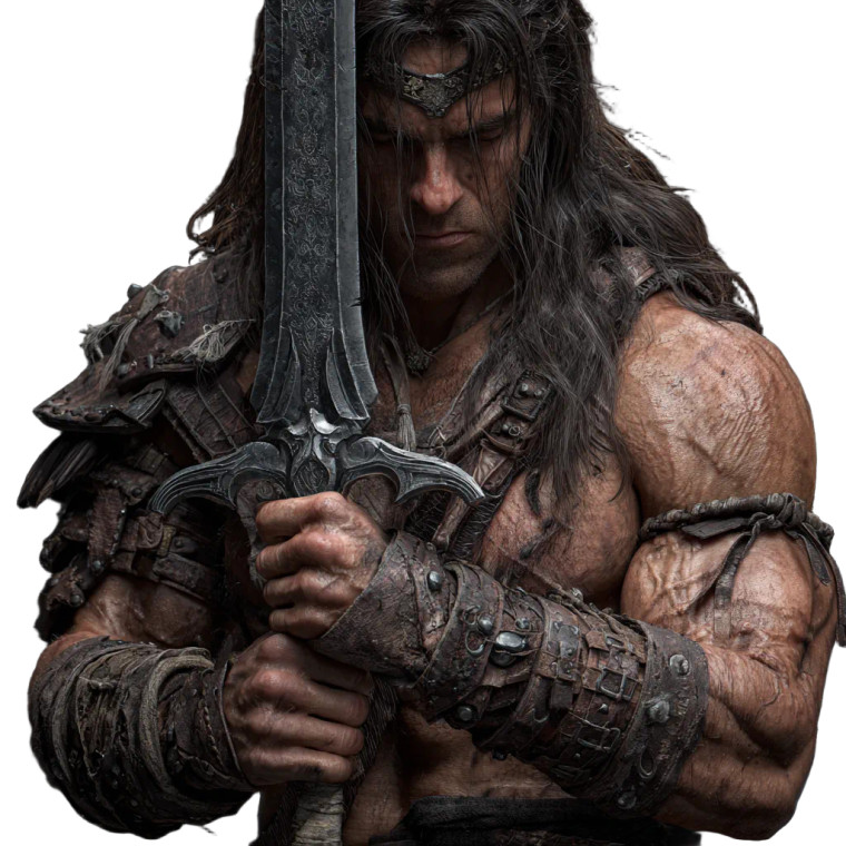 Barbarian Warrior Conan Vinyl Car Decal Sticker – Waterproof & UV-Resistant 3.4133333333333336"