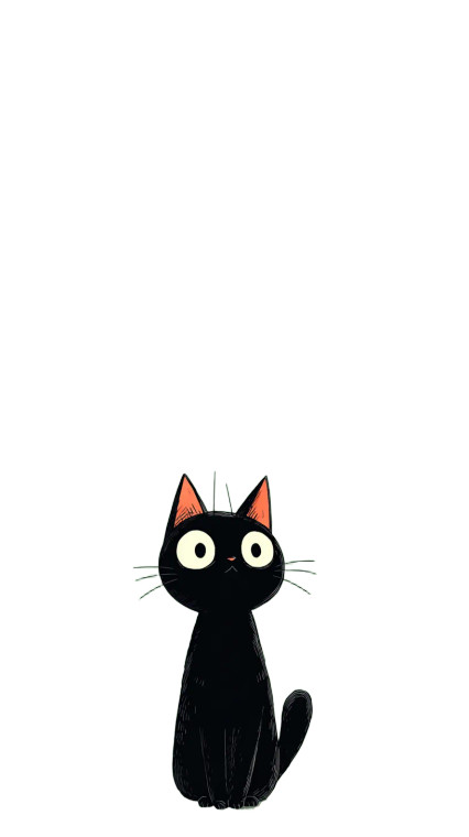 Cute Cartoon Cat V32 Vinyl Car Decal Sticker – Waterproof & UV-Resistant 4.8533333333333335"