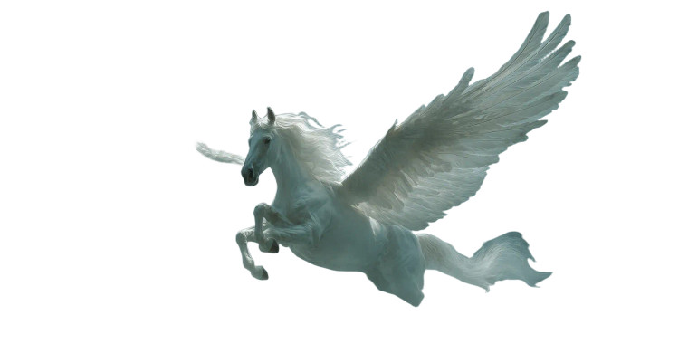 Winged White Horse V5 Vinyl Car Decal Sticker – Waterproof & UV-Resistant 2.56"