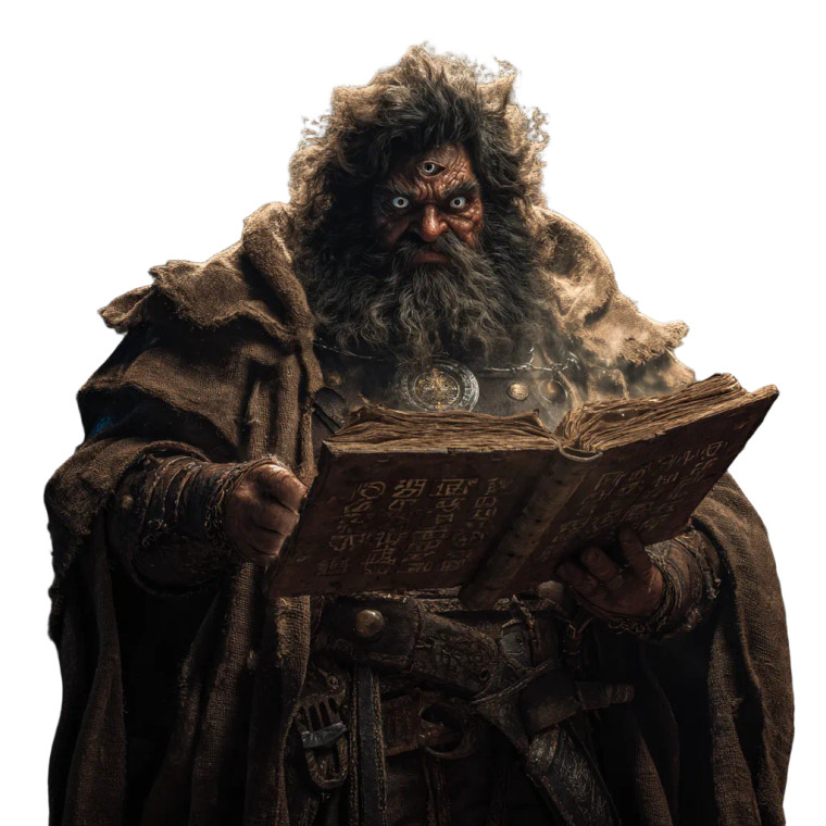 Half-Giant Wizard Vinyl Car Decal Sticker – Waterproof & UV-Resistant 3.4133333333333336"