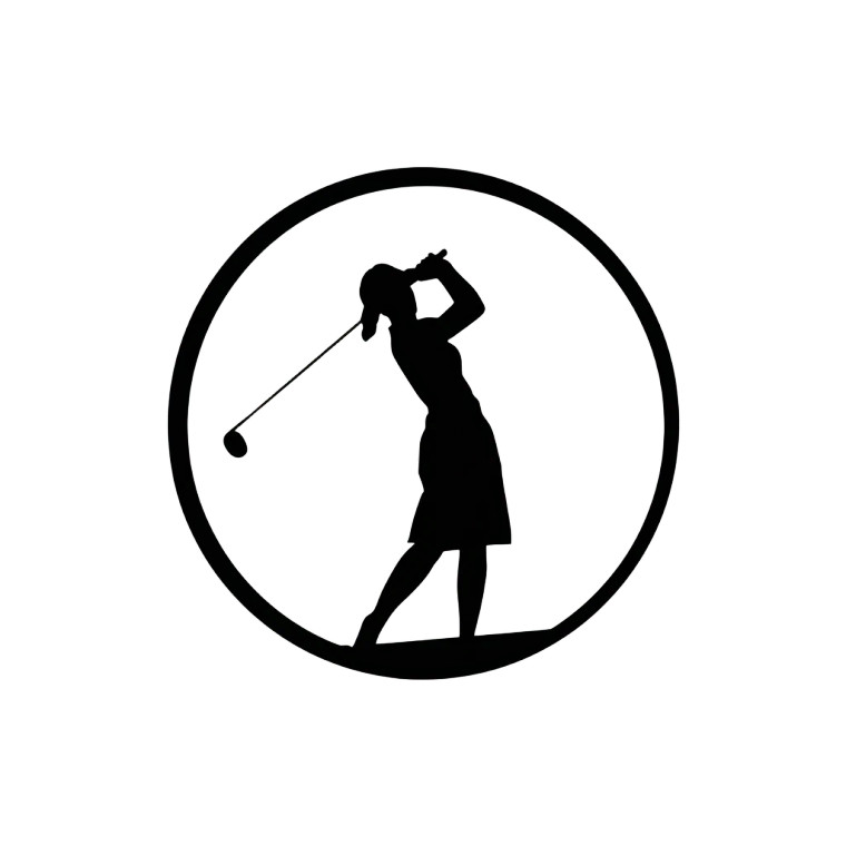 Golf Silhouette Vinyl Car Decal Sticker – Waterproof & UV-Resistant 3.4133333333333336"