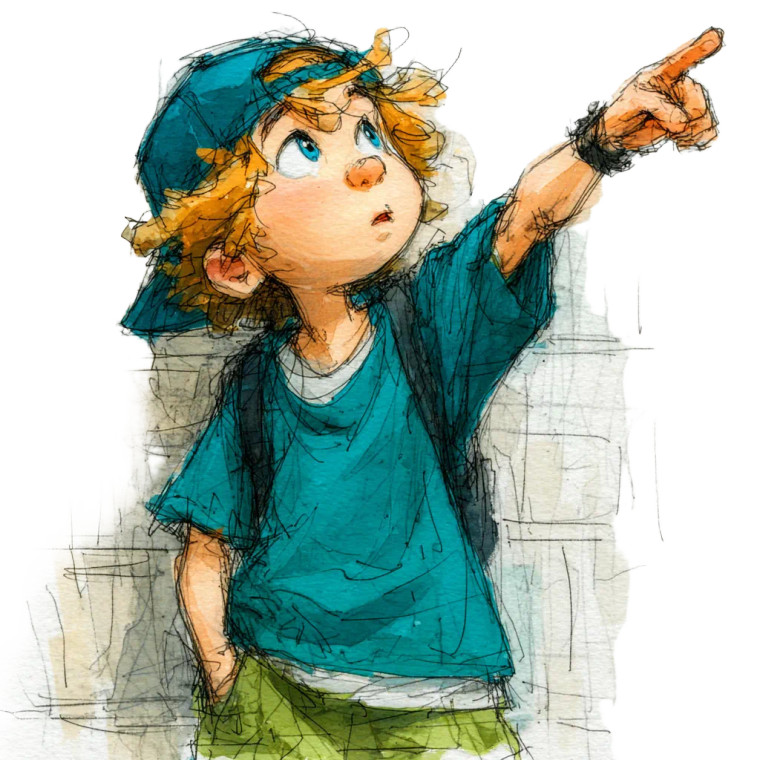 Happy Boy Sketch Vinyl Car Decal Sticker – Waterproof & UV-Resistant 3.4133333333333336"