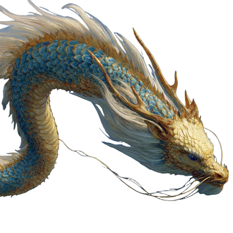 Chinese Dragon Soaring V3 Vinyl Car Decal Sticker – Waterproof & UV-Resistant 3.4133333333333336"