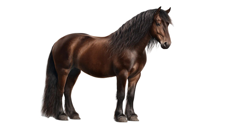 Majestic Brown Horse Vinyl Car Decal Sticker – Waterproof & UV-Resistant 5.4