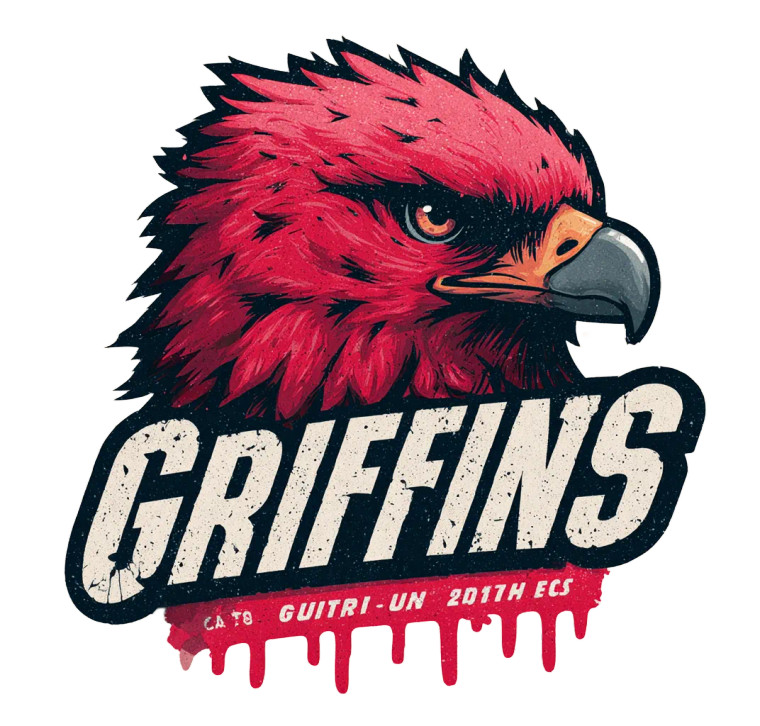 Griffins Mascot Vinyl Car Decal Sticker – Waterproof & UV-Resistant 3.4133333333333336"