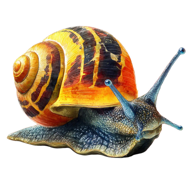 Vibrant Shell Snail Vinyl Car Decal Sticker – Waterproof & UV-Resistant 3.4133333333333336"