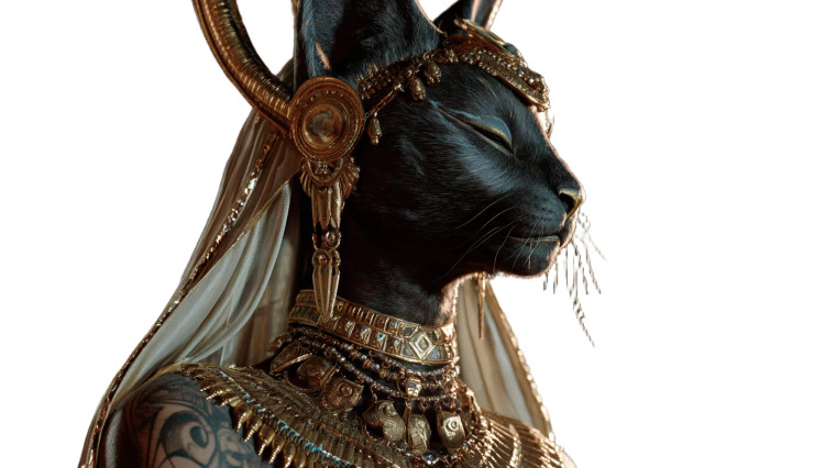 Dancing Bastet Vinyl Car Decal Sticker – Waterproof & UV-Resistant 5.4