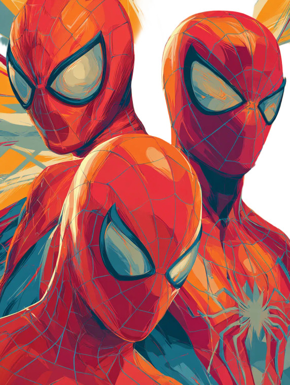 Spider-Man Portraits Vinyl Car Decal Sticker – Waterproof & UV-Resistant 4.1066666666666665"