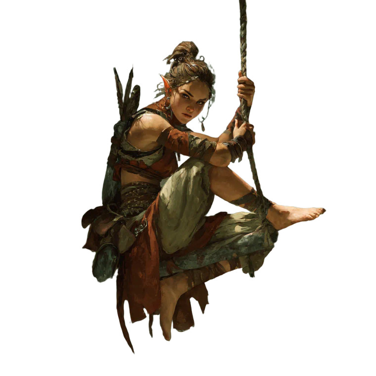 Wood Elf Monk V8 Vinyl Car Decal Sticker – Waterproof & UV-Resistant 3.4133333333333336"