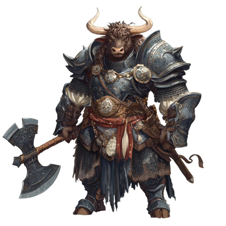 Minotaur Knight V3 Vinyl Car Decal Sticker – Waterproof & UV-Resistant 6.826666666666667"