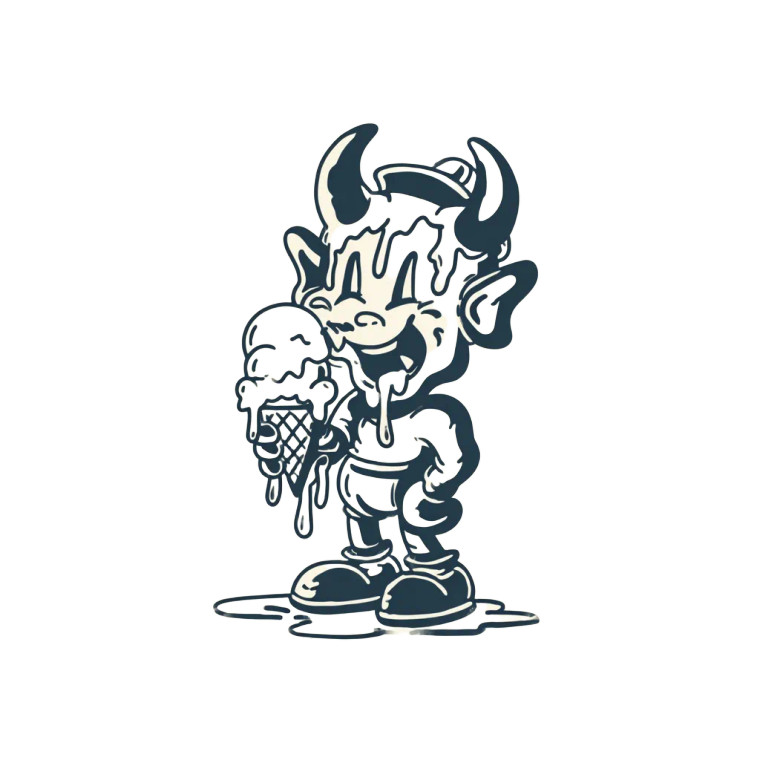 Vintage Devil Mascot V2 Vinyl Car Decal Sticker – Waterproof & UV-Resistant 6.826666666666667"