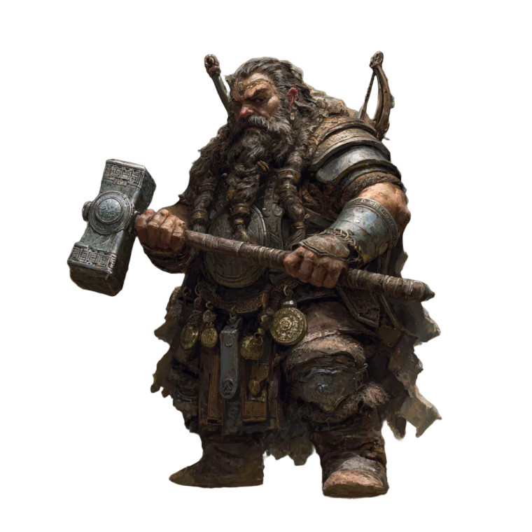 Dwarven Ranger V4 Vinyl Car Decal Sticker – Waterproof & UV-Resistant 3.4133333333333336"