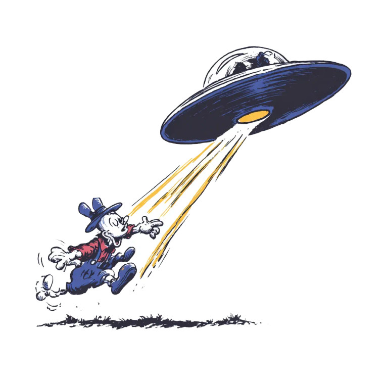 Ufo Abduction Scene V2 Vinyl Car Decal Sticker – Waterproof & UV-Resistant 3.4133333333333336"