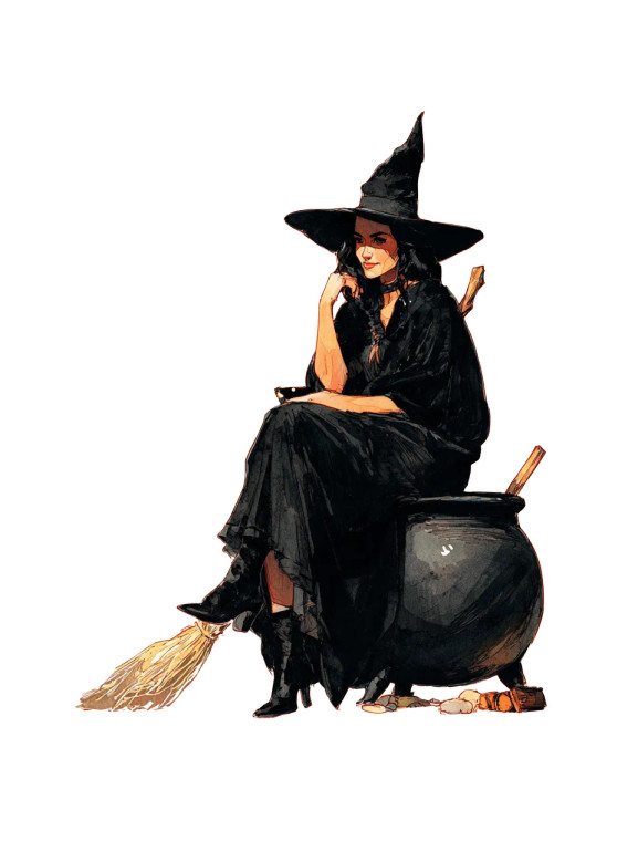 Beautiful Witch V13 Vinyl Car Decal Sticker – Waterproof & UV-Resistant 4.213333333333333"