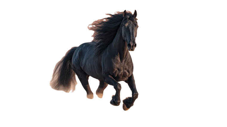 Arabian Stallion Galloping Vinyl Car Decal Sticker – Waterproof & UV-Resistant 5.4