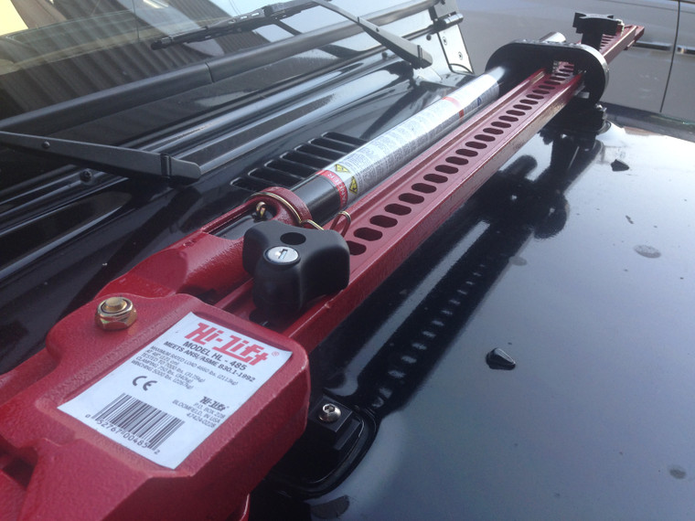 Ultimate Security | Hi-Lift Jack Mount Lock for Jeep Wrangler HM-800/HM-825/HM-850 | Black, With Two Keys
