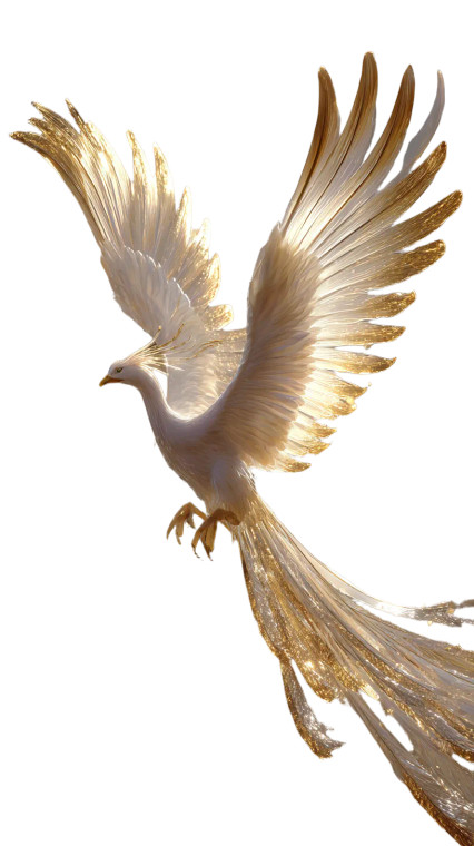 Icy Phoenix Soaring Vinyl Car Decal Sticker – Waterproof & UV-Resistant 4.8533333333333335"