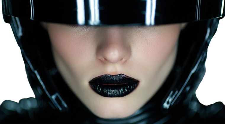 Androgynous Futuristic Portrait V2 Vinyl Car Decal Sticker – Waterproof & UV-Resistant 2.72"