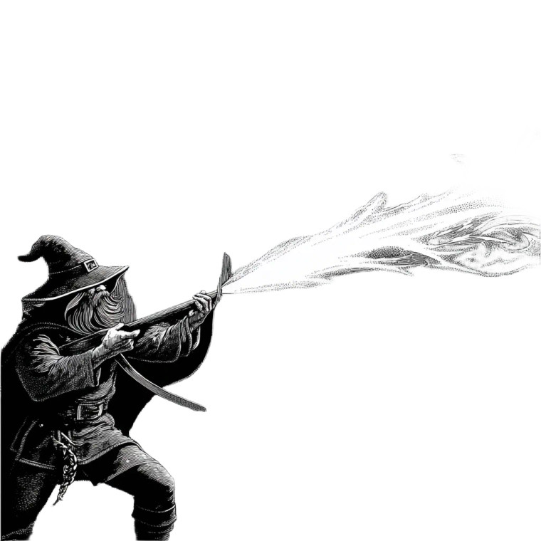 Wizard Casting Magic Vinyl Car Decal Sticker – Waterproof & UV-Resistant 3.4133333333333336"